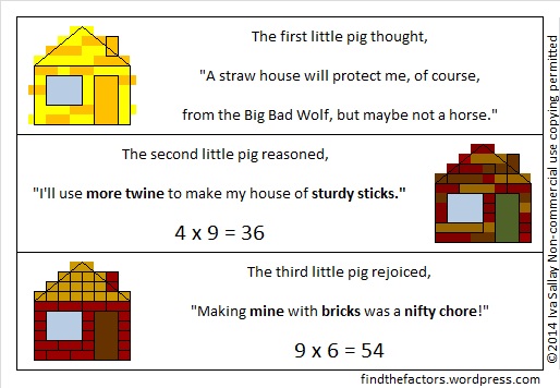 What are some rhymes that help children learn multiplication facts?